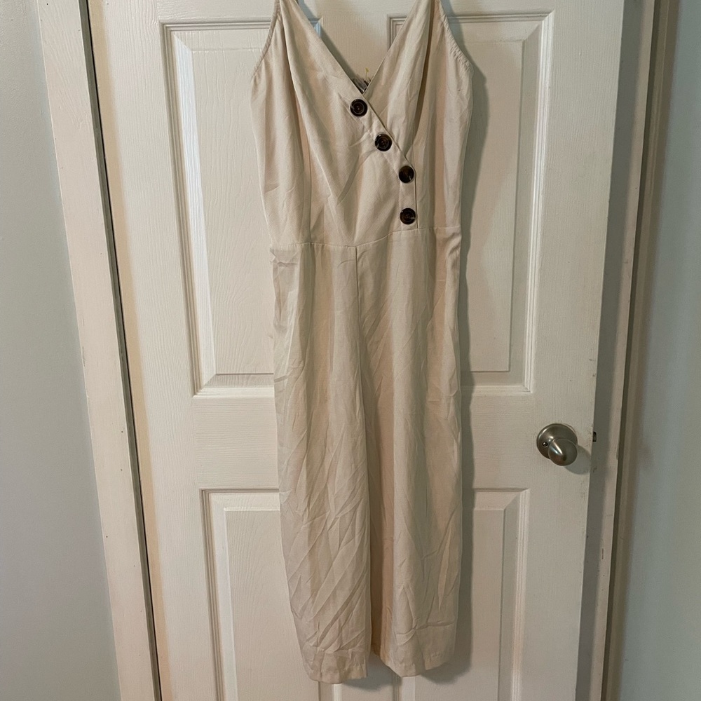 Cream colour jumpsuit